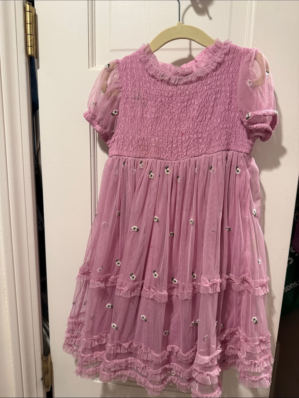 Midi Boden Size 3-4 lilac Girls' Ruffled Tulle Dress